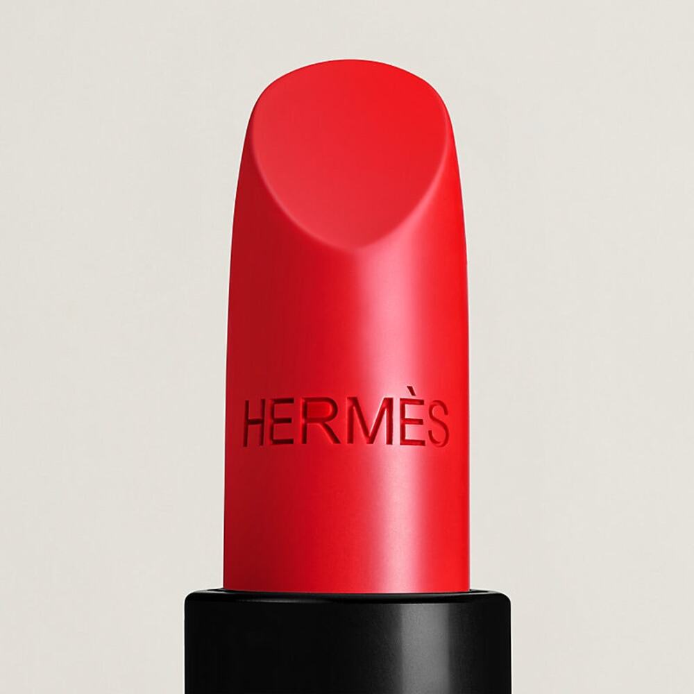 Hermès Rouge Satin Lipstick in Rouge Casaque #64 - Picture 2 of 12
